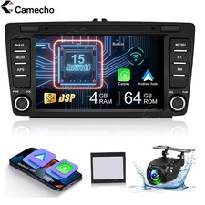 Für SKoda Octavia II MK2 2004-2013 Carplay Android 15 Autoradio GPS 4+64G Kamera