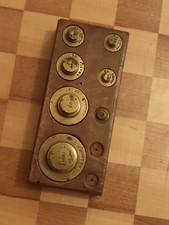 Gewichtesatz Bankiersgewichte Messing Münzgewichte France Frankreich Francs