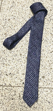 OLYMP tolle Krawatte - schmale Form - Farbe blau mit Pünktchenmuster - wie NEU!!