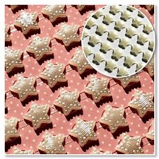 84 Selbstklebende Sterne 11mm Halbperlen Stern Perle Basteln Weihnachten Creme