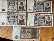 alte Geldscheine Deutsches Reich Deutschland