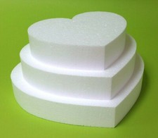 3 Herz Set 30/25/20x5 cm weiß