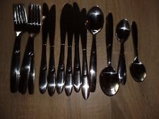 Besteckset für 6 Personen, Edelstahl, 24-teilig, gebraucht, sehr guter Zustand