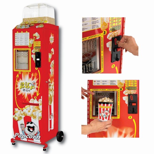 Popcornautomat münzeinwurf - popcornautomat,