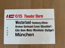 Zuglaufschild IC 615/637
