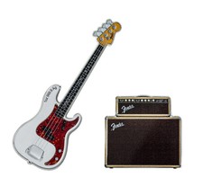 Fender Precision Bass Silber