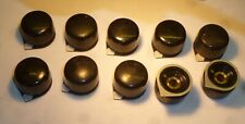 10 x Vintage Bakelite Drehknöpfe Drehknopf f. Potentiometer Drehko. + Co  /LF R5