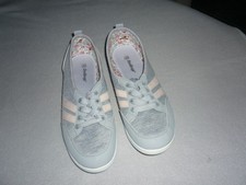 Damenfreizeitschuhe Gr. 40 v. DooDogs, grau m. rosa Streifen