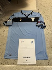 Macron Lazio Rom Match Trikot gegen Borussia Dortmund UCL Immobile Gr.L