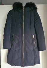 Zara Winter Daunen Steppmantel,Kapuze,Steppjacke,schwarz,Gr.S,70%Daunen/30%Feder