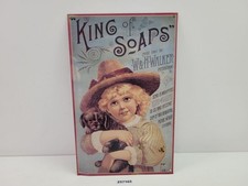 Blech-Schild "King of Soaps W&H Walker Pittsburgh" Reklame Werbung #257165