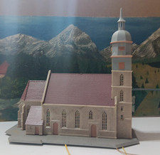KIBRI 7152 Spur N bedingt TT KIRCHE BÖBLINGEN fertig gebaut Licht VINTAGE H7
