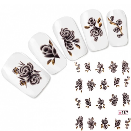 Tattoo nail art aufkleber - nail,