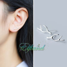 Echt 925 Sterling Silber * Ohrschmuck Ohrringe Ohrstecker * Reh Hirsch Geweih