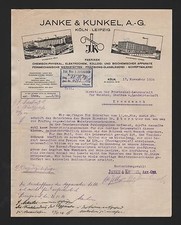 KÖLN, Brief 1924, Feinmechanik & Präzisions-Glasbläserei Janke & Kunkel