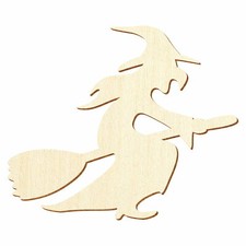Fliegende Holz Hexe - Deko