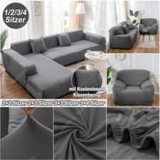 Sofabezug Ecksofa L Form Ecksofa Stretch Sofa Überzug Couchbezug 1/2/3/4 Sitzer