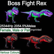ASA🦖Ark Survival Ascended Pve Rex / Boss Fighter Top Stats 2054Dmg Imprinted