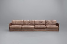 Vintage De Sede DS 76 Büffel leder Sofa Couch Schweiz 1970 Schlafsofa Design