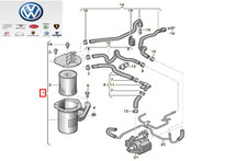Original VW/AUDI 5Q0127400F Kraftstofffilter mit Gehäuse AUDI FORD SEAT SKODA VW