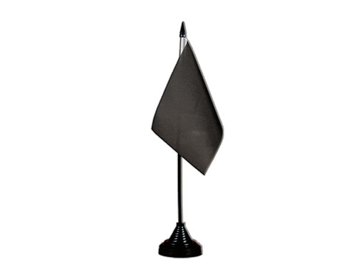 Tischflagge einfarbig schwarz - tischflagge,