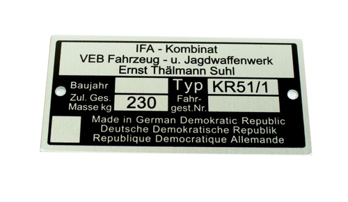 Typenschild plakette neu pass - typenschild,