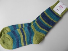 Hirsch-Natur Ringelsocken Wandersocke Bio Wolle 100% Schurwolle kbT Socken  