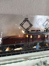 LEGO Krokodil 10277 gebaut mit LED-Licht, Schaukasten und OVP