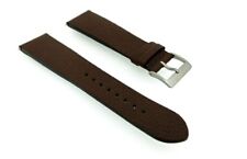 Junghans Form Ersatzband 21mm Leder braun genarbt 027/2002 Titanschließe 