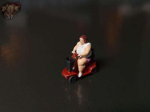 Dicke frau auf scooter - dicke,