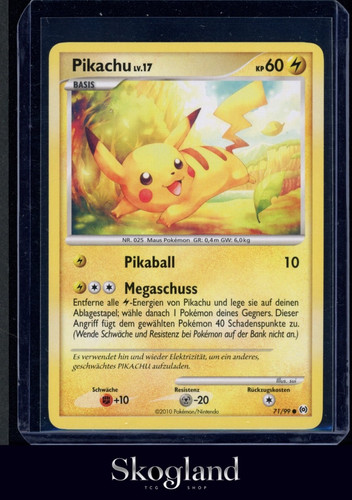 2010 pokemon pikachu 99 - 2010, 71/99
