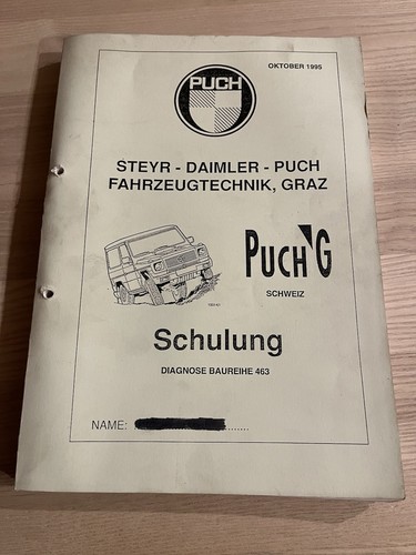 Puch schulung baureihe 463 - g,
