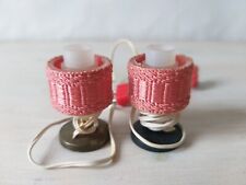 Puppenhaus Puppenstuben Schlafzimmer Nachttischlampen 70er Jahre M 1:12