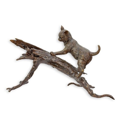 Bronze skulptur katze und maus - bronze,
