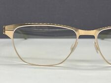 ic Berlin Brille Damen Herren gold Eckig Alexandra N. NP:499€