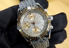 BREITLING 39 mm Chronomat Stahl-Gold 81950 Serie Speciale B13047 Chronograph BOX