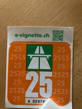 Autobahnvignette CH  2025 Neu