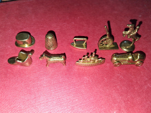 Monopoly goldfarbene token - monopoly,