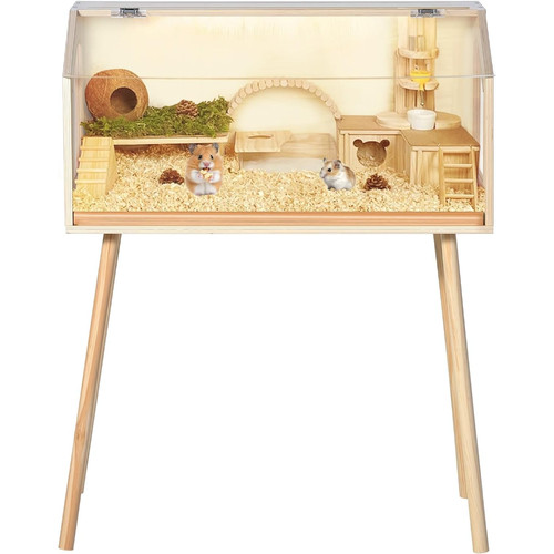 Großer holz hamsterkäfig mit - holz,