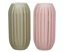 Vase Glas 30cm Deko Blumenvase