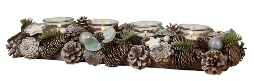 Weihnachtlicher adventskranz - weihnachtlicher,