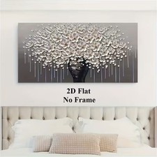 Leinwanddruck  Blumen HGold