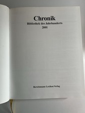 Chronik Bibliothek des 20. Jahrhunderts 2001 Bertelsmann