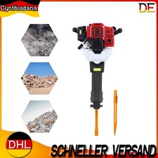 1900W 52CC 2-Takt Benzin Abbruchhammer Profi Stemmhammer Set mit Bohrer 55J EU