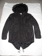 Winterjacke mit Kapuze schwarz für Jugendliche/Herren Gr. 52 (L)