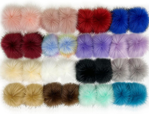 Stück kunstfell pompon - 32,