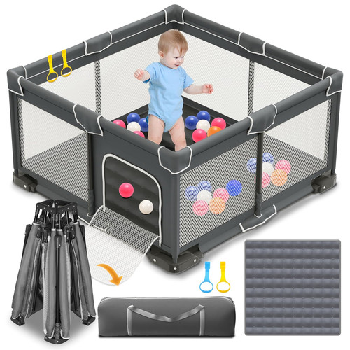 Laufstall baby faltbar mit - baby,