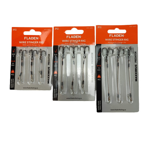 Fladen 3er pack - stinger, m