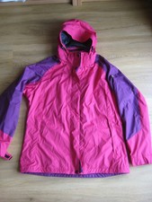 Hickory Outdoorjacke Gr. 46 Damen rosa All Weather Performance Regenjacke Kapuze