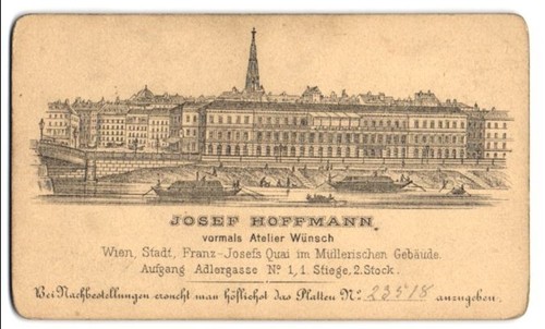 Fotografie josef hoffmann - fotografie,